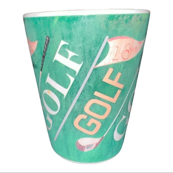 Clubhouse Collection Mug Golf Balls Tees Green Collector's 4.5" Coffee Mug - Picture 4 of 6